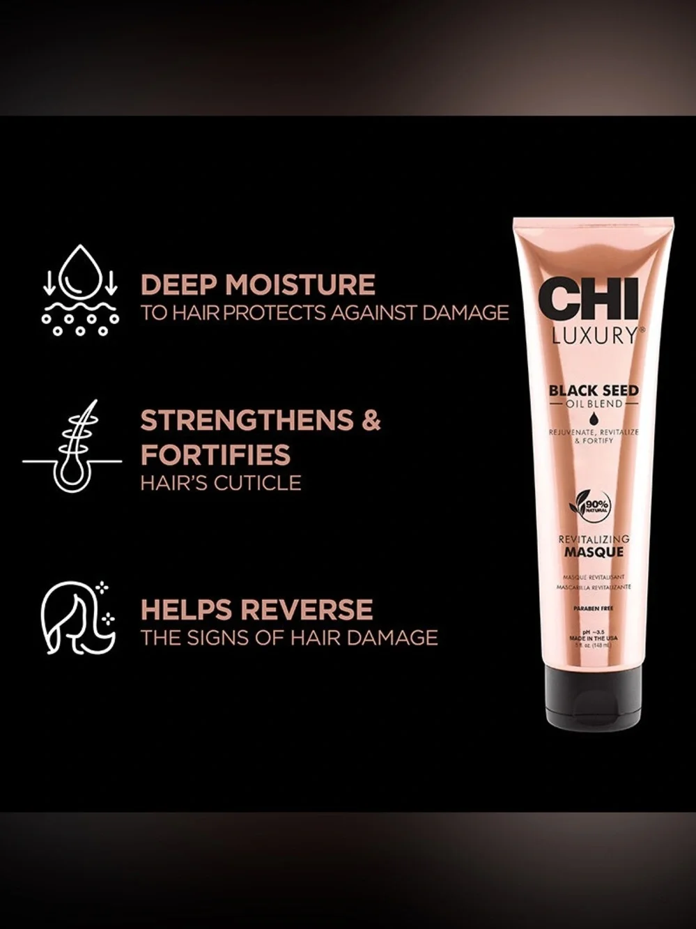 CHI Luxury Black Seed Oil Masque - 5fl oz